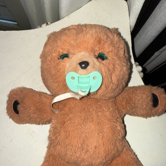 Little Pets Cozy Dozy Cubbles Teddy Bear with Pacifier Works See Video - Picture 6 of 11